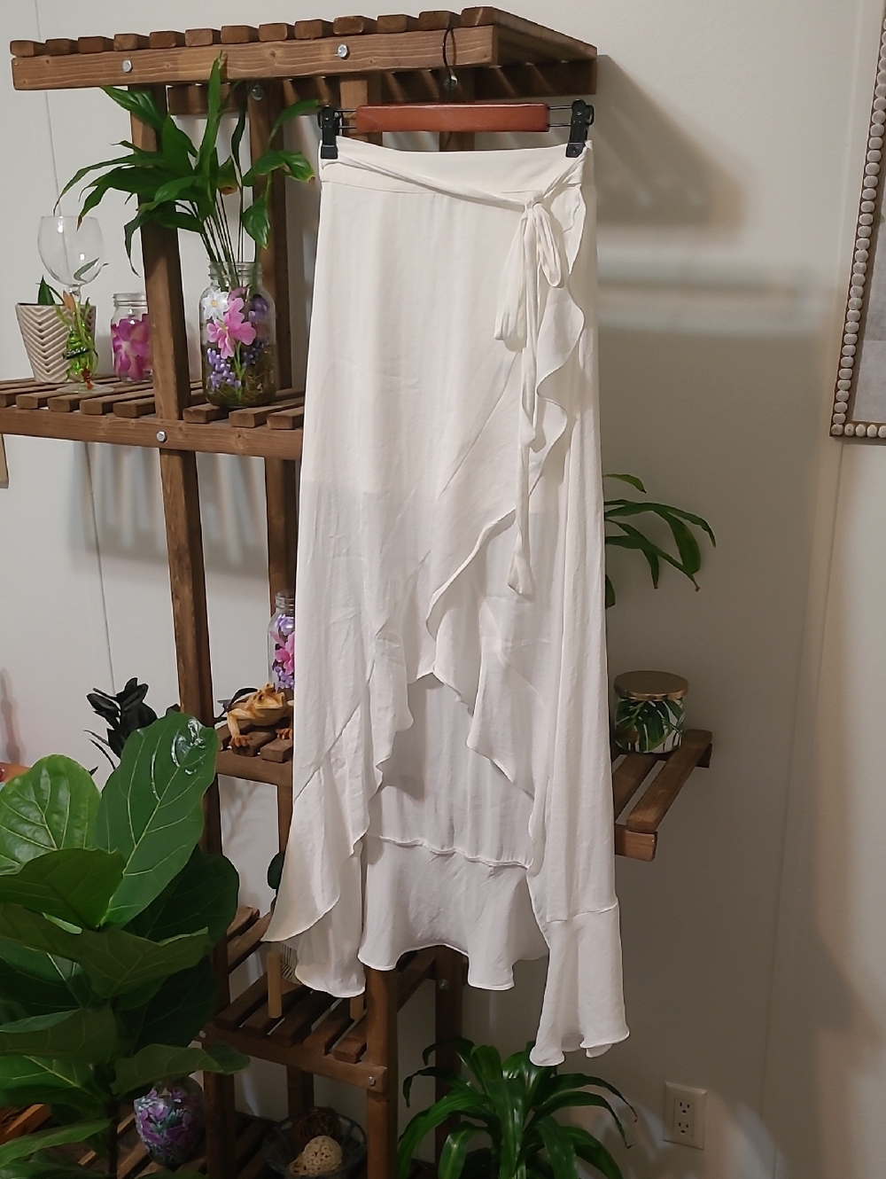 Naked Zebra High Low Wrap Skirt